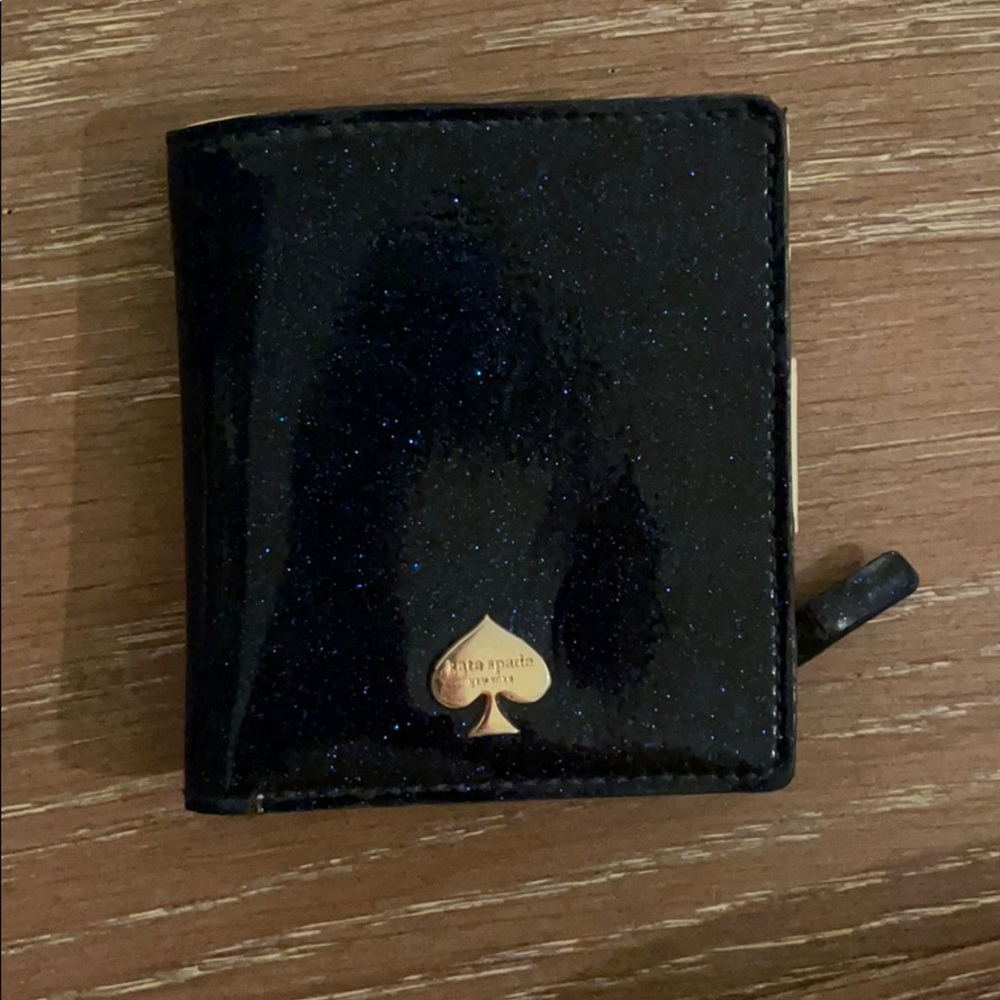 Kate spade wallet blue glittery